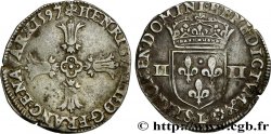 HENRI IV LE GRAND Quart d écu, croix feuillue de face 1597 Bayonne TTB+