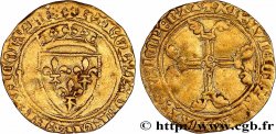 CHARLES VII LE VICTORIEUX Demi-écu d or à la couronne ou demi-écu neuf n.d. Paris