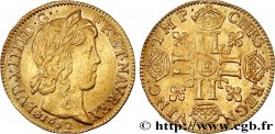 LOUIS XIV LE GRAND OU LE ROI SOLEIL Louis d’or aux huit L, portrait à la mèche longue 1652 Tours SPL