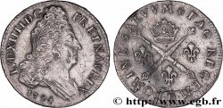 LOUIS XIV LE GRAND OU LE ROI SOLEIL 10 sols aux insignes 1704 Lyon TTB