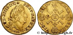 LOUIS XIV LE GRAND OU LE ROI SOLEIL Louis d or aux quatre L 1694 Tours TTB