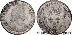LOUIS XIV LE GRAND OU LE ROI SOLEIL Écu aux palmes 1693 Tours TTB/TTB+