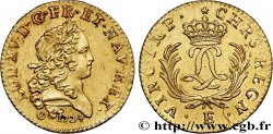 LOUIS XV DIT LE BIEN AIMÉ Louis d or aux deux L entrelacées et aux palmes longues 1724 Tours