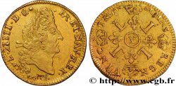 LOUIS XIV LE GRAND OU LE ROI SOLEIL Demi-louis d or aux quatre L s.d. Bourges TTB+