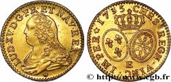 LOUIS XV DIT LE BIEN AIMÉ Louis d or aux écus ovales, buste habillé 1735 Tours SUP