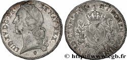 LOUIS XV DIT LE BIEN AIMÉ Écu aux branches d’olivier, tête ceinte d’un bandeau 1766 Tours TTB+