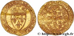CHARLES VI LE FOU OU LE BIEN AIMÉ Écu d or à la couronne n.d. Tours TTB+