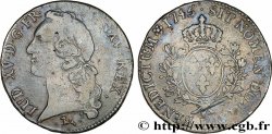 LOUIS XV DIT LE BIEN AIMÉ Écu aux branches d’olivier, tête ceinte d’un bandeau 1745 Bayonne
