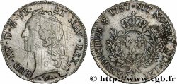 LOUIS XV DIT LE BIEN AIMÉ Écu aux branches d’olivier, tête ceinte d’un bandeau 1757 Bayonne
