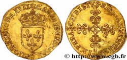 CHARLES IX Écu d or au soleil, 1er type 1567 Tours TTB/TTB+
