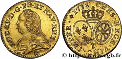 LOUIS XV DIT LE BIEN AIMÉ Louis d or aux écus ovales, buste habillé 1738 Nantes SUP