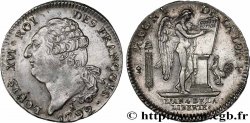 LOUIS XVI (MONARQUE CONSTITUTIONNEL)  Écu dit  au génie , type FRANÇOIS 1792 Nantes SUP