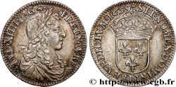 LOUIS XIV LE GRAND OU LE ROI SOLEIL Douzième d écu, portrait apollinien 1659 Rouen