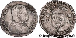 FRANCIS II. COINAGE AT THE NAME OF HENRY II Teston à la tête nue, 1er type 1559 La Rochelle