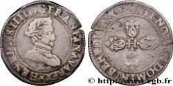 HENRI IV LE GRAND Demi-franc, 1er type de Tours 1590 Tours TB+