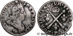 LOUIS XIV THE SUN KING Cinq sols aux insignes 1702 Dijon
