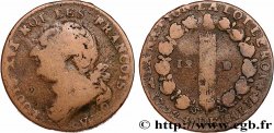 LOUIS XVI 12 deniers dit au faisceau , type FRANCOIS 1792 Lille