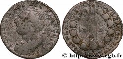LOUIS XVI 12 deniers dit au faisceau , type FRANÇOIS 1792 Nantes