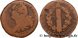 LOUIS XVI (MONARQUE CONSTITUTIONNEL) 2 sols dit au faisceau , type FRANÇAIS 1792 Strasbourg