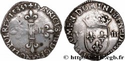HENRI III Huitième d écu, croix de face 1583 La Rochelle