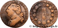 LOUIS XVI (MONARQUE CONSTITUTIONNEL) 12 deniers dit au faisceau , type FRANÇOIS 1793 Paris