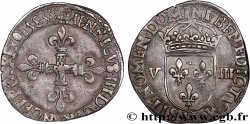 HENRI III Huitième d écu, croix de face 1585 La Rochelle