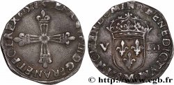 HENRI III Huitième d écu, croix de face 1588 Toulouse