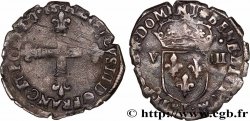 HENRI III Huitième d écu, croix de face 1588 Nantes