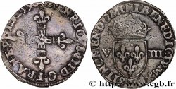 HENRI III Huitième d écu, croix de face 1590 Bayonne