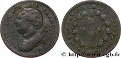 LOUIS XVI (MONARQUE CONSTITUTIONNEL) 12 deniers dit au faisceau , type FRANCOIS 1792 Marseille