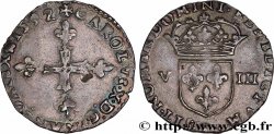 CHARLES X, CARDINAL DE BOURBON Huitième d écu, croix de face 1592 Rouen