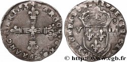 CHARLES X, CARDINAL DE BOURBON Huitième d écu, croix de face 1593 Nantes