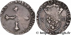 HENRI IV LE GRAND Huitième d écu, croix feuillue de face 1591 Rennes
