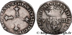 HENRI IV LE GRAND Huitième d écu, croix feuillue de face 1594 Rennes