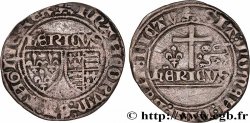 HENRY VI DE LANCASTRE - ROI DE FRANCE (1422-1453) - ROI D ANGLETERRE (1422-1461) et (1470-1471) Blanc aux écus n.d. Rouen