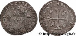 HENRI IV LE GRAND Douzain aux deux H couronnées, 9e type 1593 Clermont-Ferrand