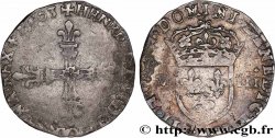 HENRI IV LE GRAND Huitième d écu, croix bâtonnée et fleurdelisée de face 1603 Paris