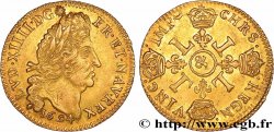 LOUIS XIV LE GRAND OU LE ROI SOLEIL Louis d or aux quatre L 1694 Aix-en-Provence