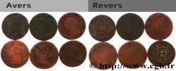 LOUIS XVI Sols dits à l écu , lot de 6 ex. n.d. Ateliers divers