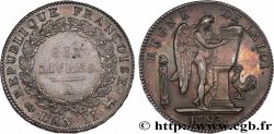 LA CONVENTION Six livres dit au génie 1793 Paris
