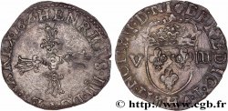HENRI IV LE GRAND Huitième d écu, croix feuillue de face 1606 La Rochelle