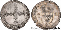 HENRY IV Huitième d écu, croix feuillue de face 1601 Angers