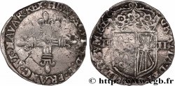 HENRI IV LE GRAND Quart d écu de Navarre 1606 Saint-Palais