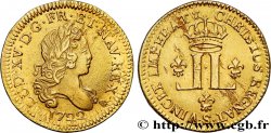 LOUIS XV DIT LE BIEN AIMÉ Louis d or aux deux L couronnées (fausse réformation) 1722 Reims TTB+