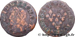 LOUIS XIII LE JUSTE Double tournois, type de Warin 1643 Tours