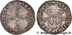 HENRI IV LE GRAND Huitième d écu, croix feuillue de face 1605 Bordeaux SUP