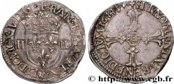 LOUIS XIV LE GRAND OU LE ROI SOLEIL Quart d écu, à la croix fleuronnée 1644 Aix-en-Provence TTB