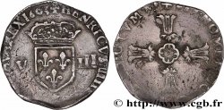 HENRI IV LE GRAND Huitième d écu, écu de face, 2e type 1605 Aix-en-Provence