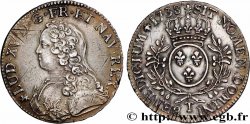 LOUIS XV DIT LE BIEN AIMÉ Écu aux branches d olivier, buste habillé 1738 Nantes TTB+/SUP