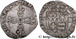 HENRY IV Huitième d écu de Béarn 1606 Morlaàs